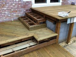 New decking area